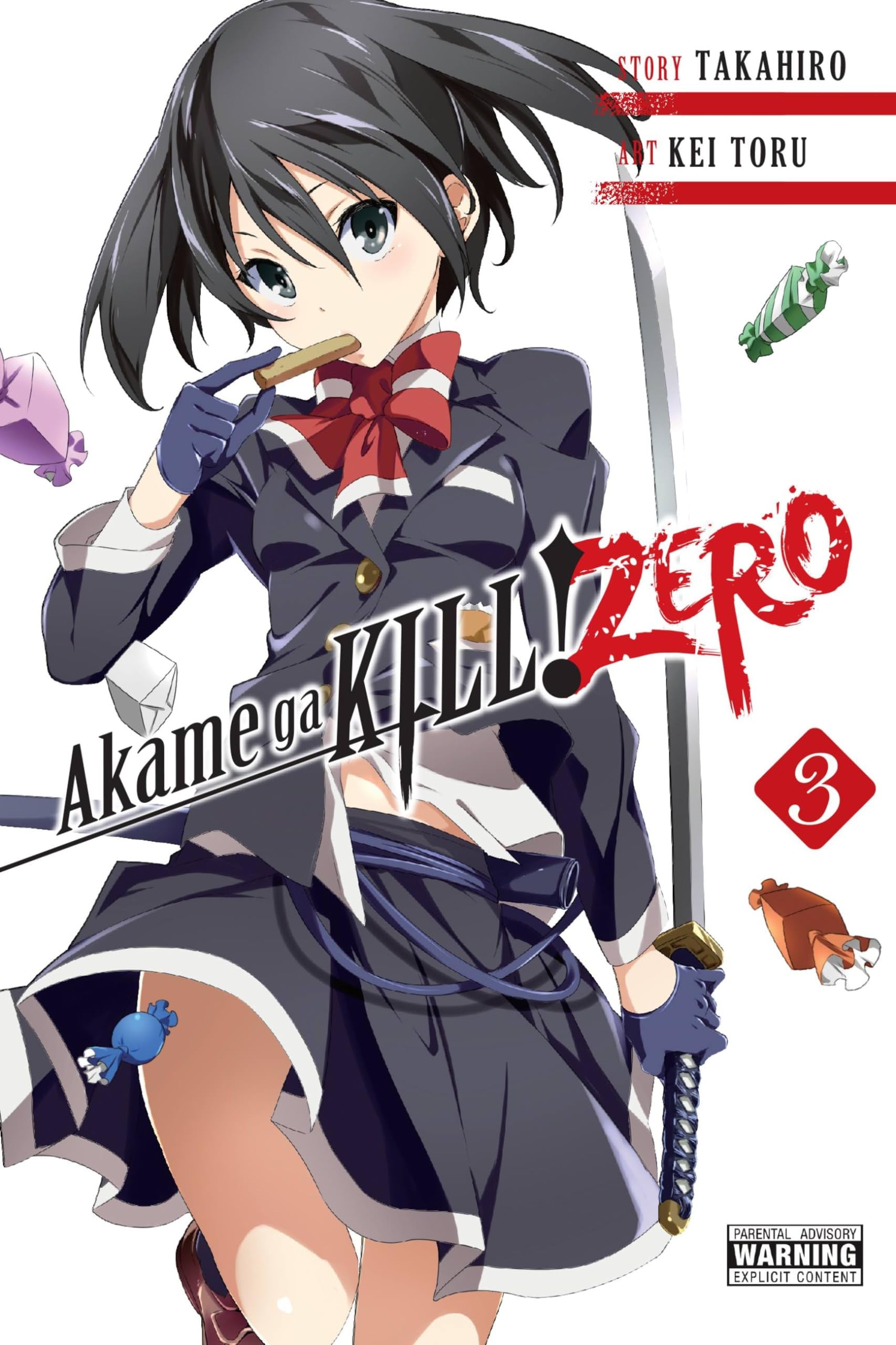 Akame ga KILL! ZERO Vol. 3 cover