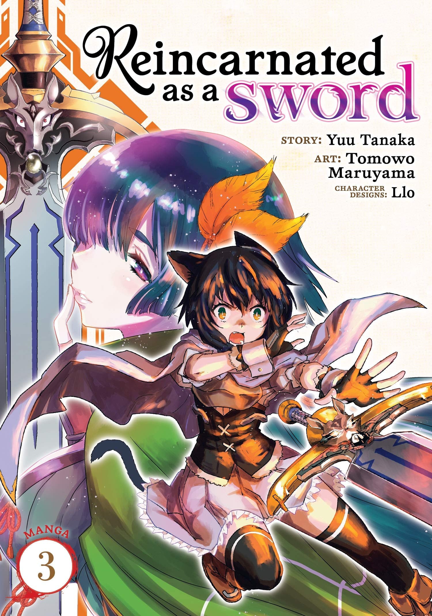 Reincarnated as a Sword Vol. 3 cover
